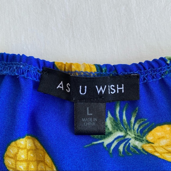 As You Wish Pineapple Print Romper - Picture 9 of 10